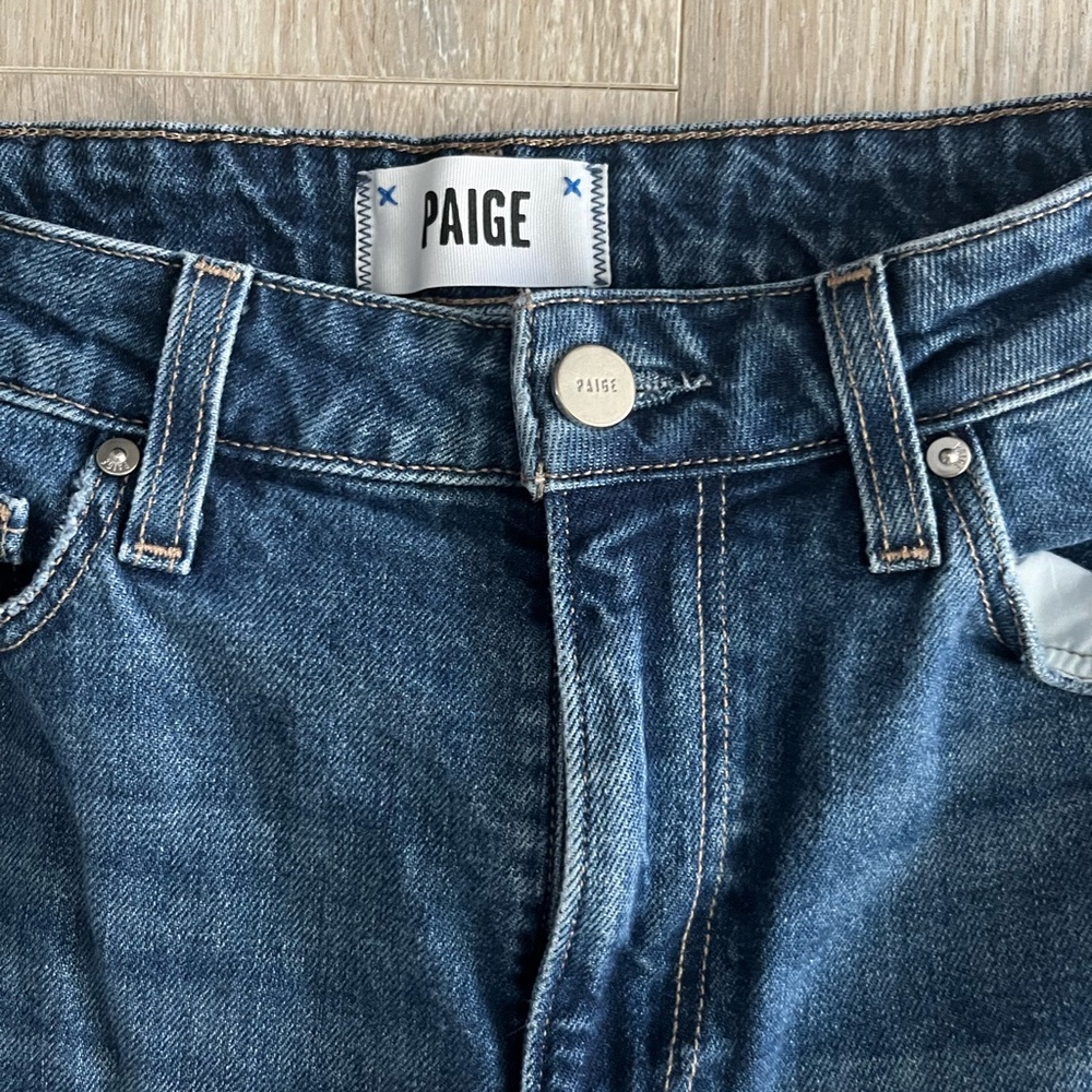 Paige Women's Leenah Ankle Raw Hem Jean Gracie Lou Size 27 - Picture 4 of 10